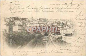 Postcard Old Angouleme Bordeaux Entree Line Tunnel (map 1900)