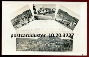 h3370 - STE. ADELE Quebec 1950s Lodge Multiview. Real Photo Postcard