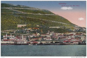 GIBRALTAR, 1900-1910's; South From The New Mole