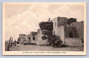 J96/ Holbrook Arizona Postcard c1910 Old Walpi Ruins  487