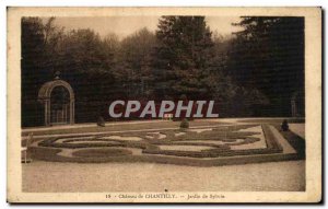 Old Postcard Chateau De Chantilly Garden of Sylvie