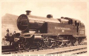 L372 Steam Train Locomotive Baltic Type express tank engine Remembrance postcard