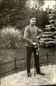 Stuttgart Germany Cancel WWI German Soldier c1917 Vintage Postcard