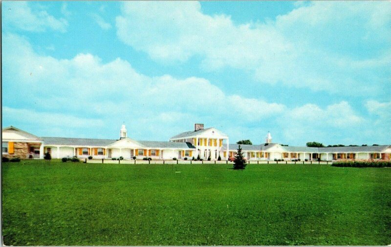 Manor Motel Chicago Joliet Illinois Channahon Western Art Creation Vtg Postcard 