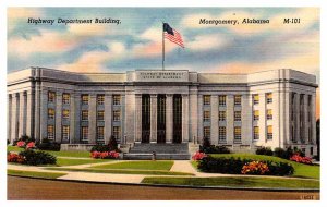 Postcard BUILDING SCENE Montgomery Alabama AL AQ6312