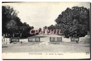 Old Postcard Montpellier Le Jardin du Peyrou