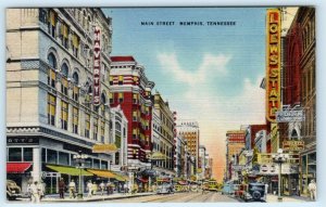 MEMPHIS, Tennessee TN ~ Haverty's MAIN STREET Loews State Theater 1930s Postcard