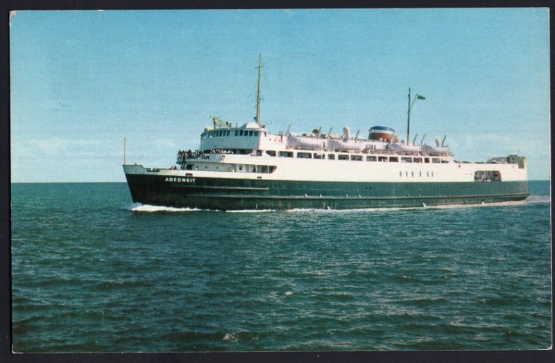 M.V.S. ABEGWEIT Ice Breaker Ferry Passenger NB to PEI pm1964 Chrome 1950s-1970s