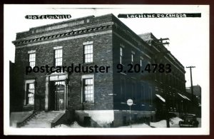 h5151 - LACHINE Quebec 1930s Hotel de Ville. Town Hall. Real Photo Postcard