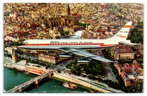 Iberia DC-8 Summer Sessions Abroad, University of San Francisco, CA Postcard