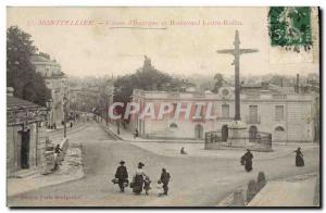 Postcard Former Bank Montpellier Caisse d & # 39Epargne and Boulevard Ledru R...