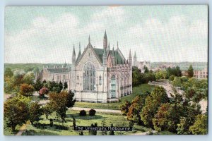 Victoria Australia Postcard The University Melbourne c1910 Antique Unposted