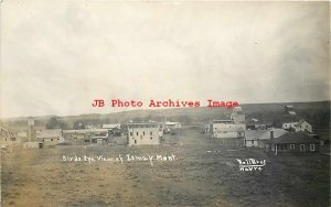 MT, Ismay, Montana, RPPC, Bird's Eye View, Business Section, Bell Bros Photo