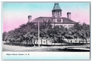 Rugby North Dakota ND Postcard High School Building Exterior c1920's Antique