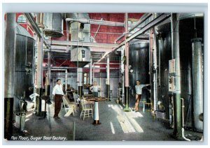 c1910 Interior View Pan Floor Sugar Beet Factory Portland Maine Vintage Postcard