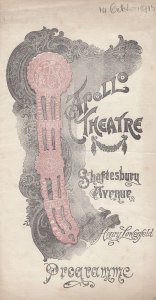 Never Say Die Winifred Emery Drama Cyril Maude WW1 1914 Apollo Theatre Programme