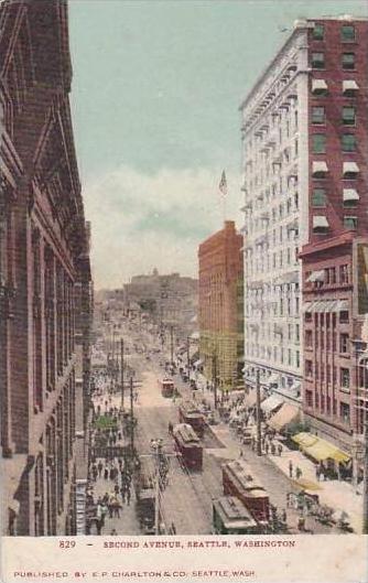 Washington Seattle Second Street Trolleys