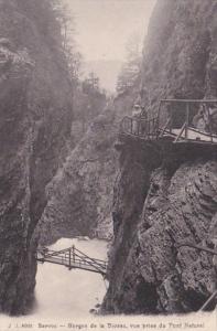 Switzerland Servoz Gorges de la Diosaz vue prise du Pont Naturel