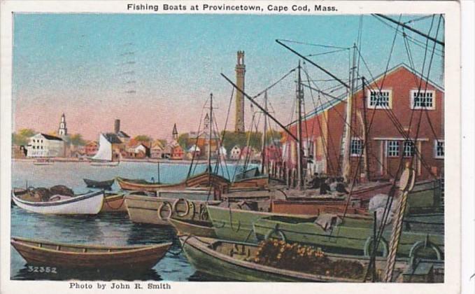 Massachusetts Cape Cod Fishing Boats At Provincetown 1934 Curteich
