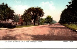 Michigan Detroit East Grand Boulevard Looking South From Champlain Street