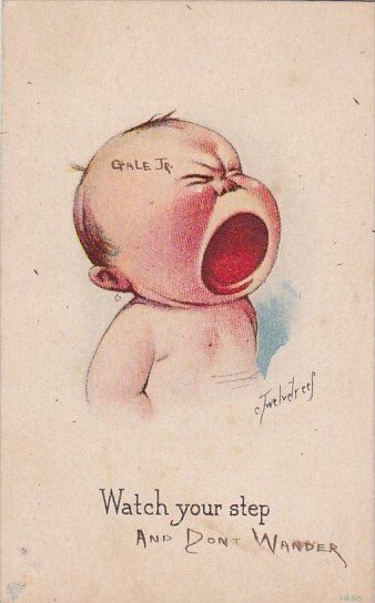 Crying Baby Watch Your Step 1916 Signed Twelvetrees