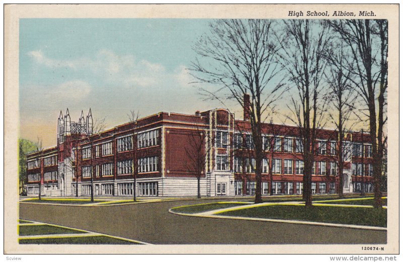 ALBION, Michigan, PU-1951; High School