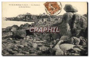 Old Postcard Ile de Brehat The Rocks Ar Island Brehat