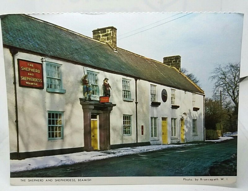 The Shepherd and Shepherdess Pub Inn Beamish Stanley Co Durham Vintage Postcard