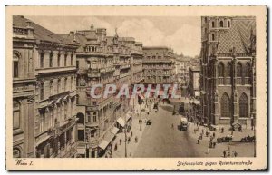 Old Postcard Wien Stefansplatz gegen Rotenturmstrafe