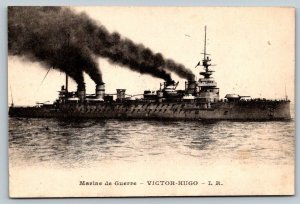 WW1  French  Battleship   Victor Hugo   Postcard