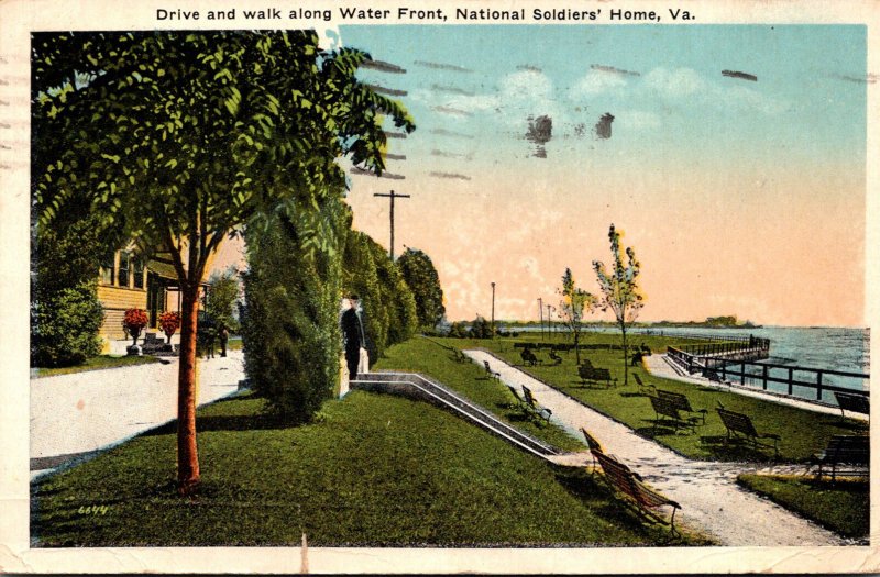 Virginia National Soldiers' Home Drive and Walk Along The Water Front 1919