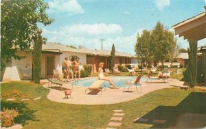 Landkamer Apartment Lodge Swimming Pool Phoenix Arizona Petley Postcard 20-7861