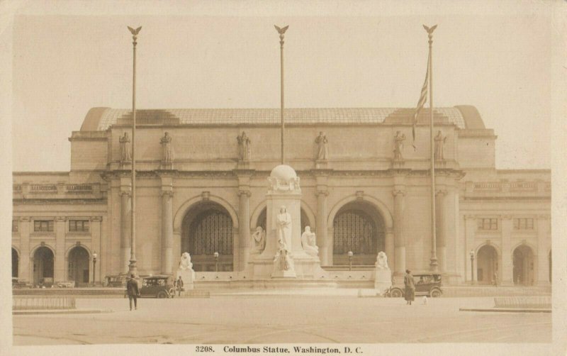 RP: Washington D.C. , 1910-20s ; Columbus Statue