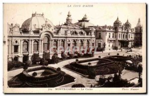 Old Postcard Cote D & # 39Azur Monte Carlo Casino