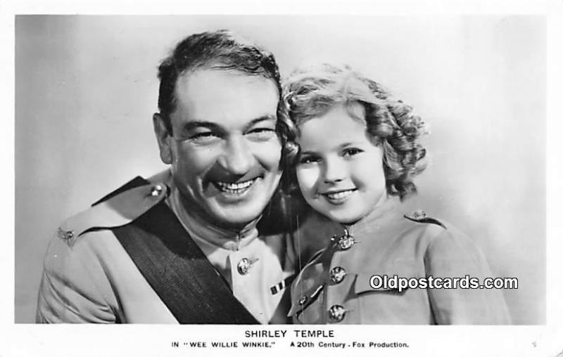 Actress Shirley Temple Wee Willie Winkie Unused Glue on back side