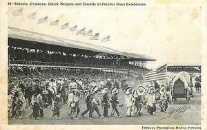 ROSEO-INDIANS-COWBOYS-CHUCK WAGONS-FRONTIER DAYS-Q80805