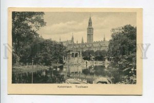 426372 Denmark Copenhagen Kobenhavn Tivoli Lake Vintage postcard