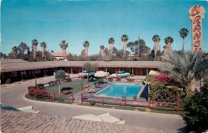 Vintage Postcard El Rancho Motel Calexico CA on International US / Mexico Border