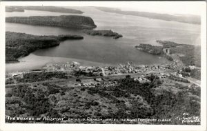 Ontario Canada The Village of Rossport Place Fish Derby Camera Shop Postcard V13