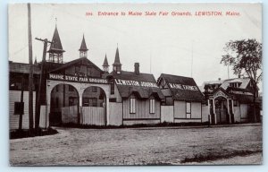 LEWISTON,  ME ~ Maine STATE FAIR GROUNDS c1910s Androscoggin County  Postcard