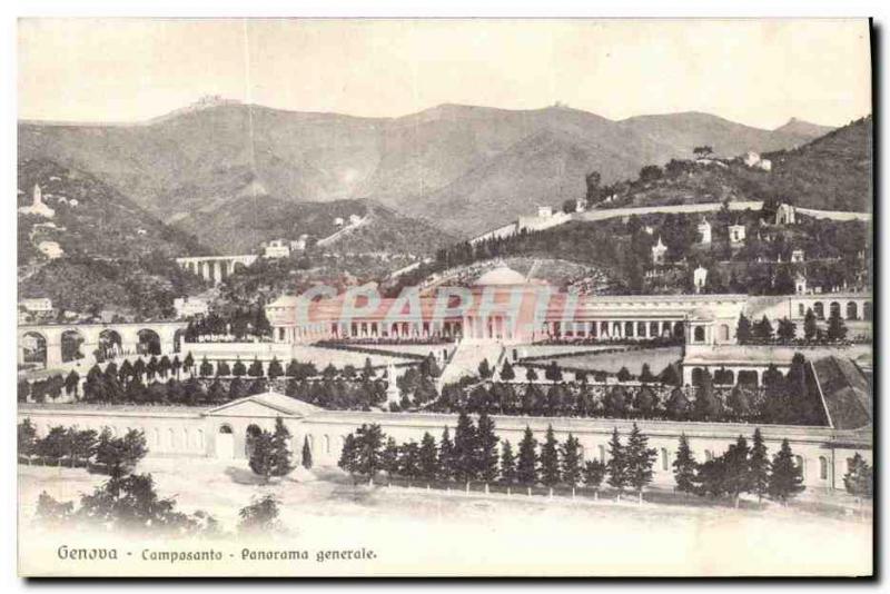 Postcard Old Geneva Composanto Ponorama Generale