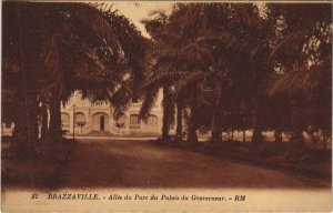 PC BRAZZAVILLE ALLEE DU PARC DU PALAIS DU GOUVERNEUR FRENCH CONGO (a28481)