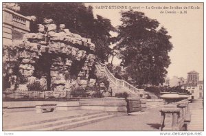 Saint-Etienne , France , 1910s ; La Grotte des Jardins de l'Ecole de Dessin