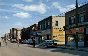 Campbellton New Brunswick NB Classic 1960s Cars Vintage Postcard