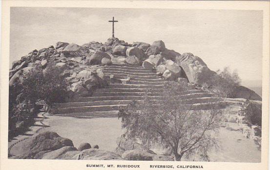 Summit Mt Rubidoux Riverside California Albertype