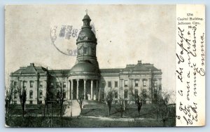 1908 Jefferson City Missouri MO Vintage Postcard Capitol Building Exterior View