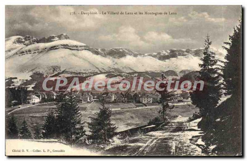 Old Postcard Dauphine Villard De Lans And The Mountains Of Lans