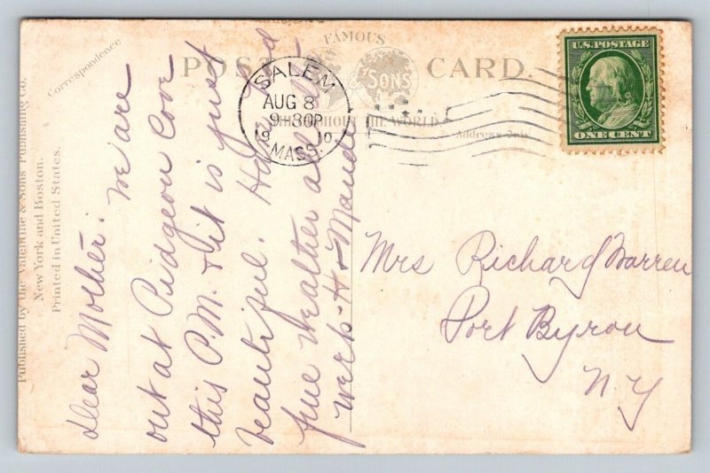 1910  Public Garden   Boston  Massachusetts    Postcard