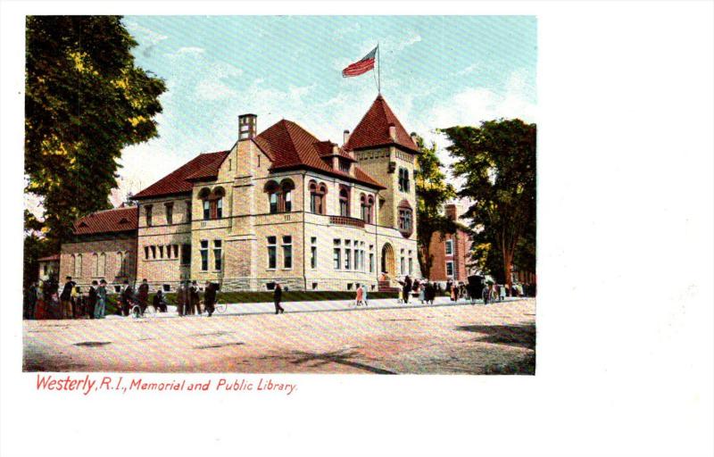 Rhode island   Westerly ,  Memorial Public Library