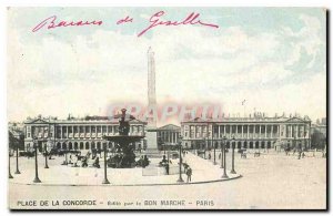 Old Postcard Place de la Concorde Paris